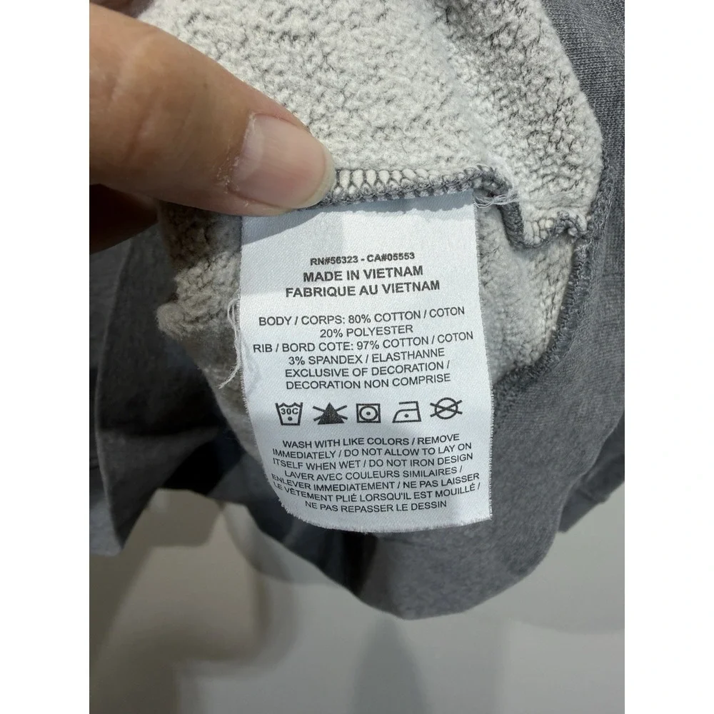 Nike Air Jordan Crewneck Sweatshirt Mens Large Gray French Terry Sweatshirt
